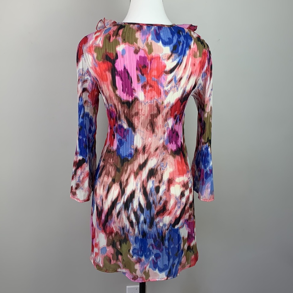 Sunny Leigh Red and Pink Ruffled Sailor Collar Blouse - Picture 7 of 8